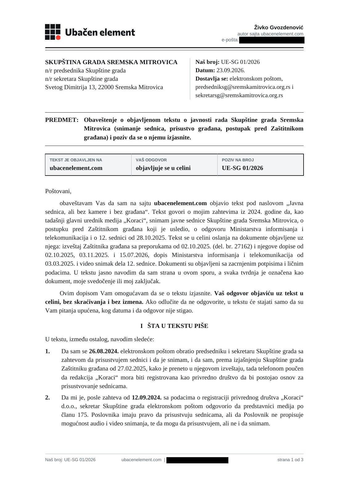 Strana 1 dokumenta D35