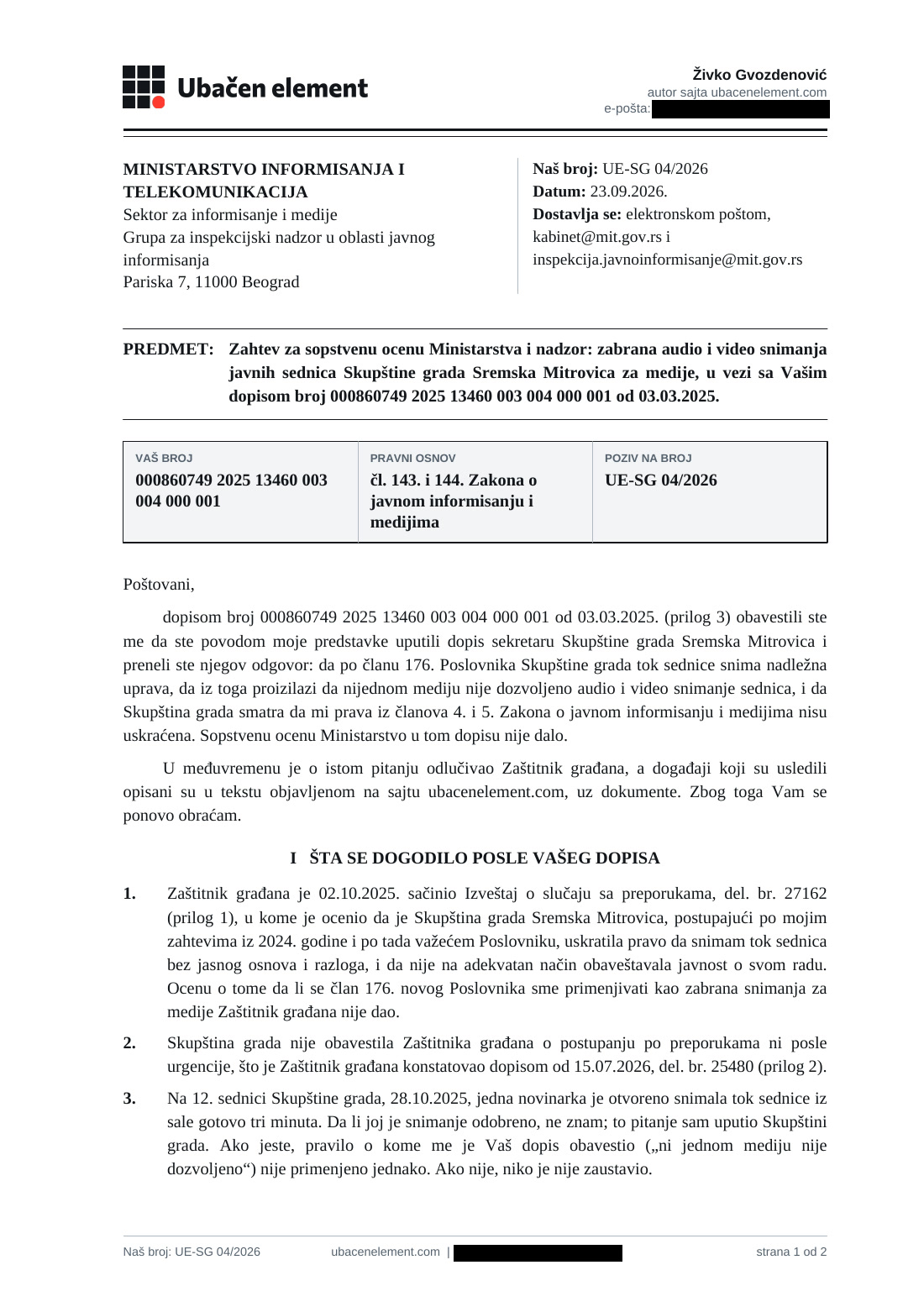 Strana 1 dokumenta D38