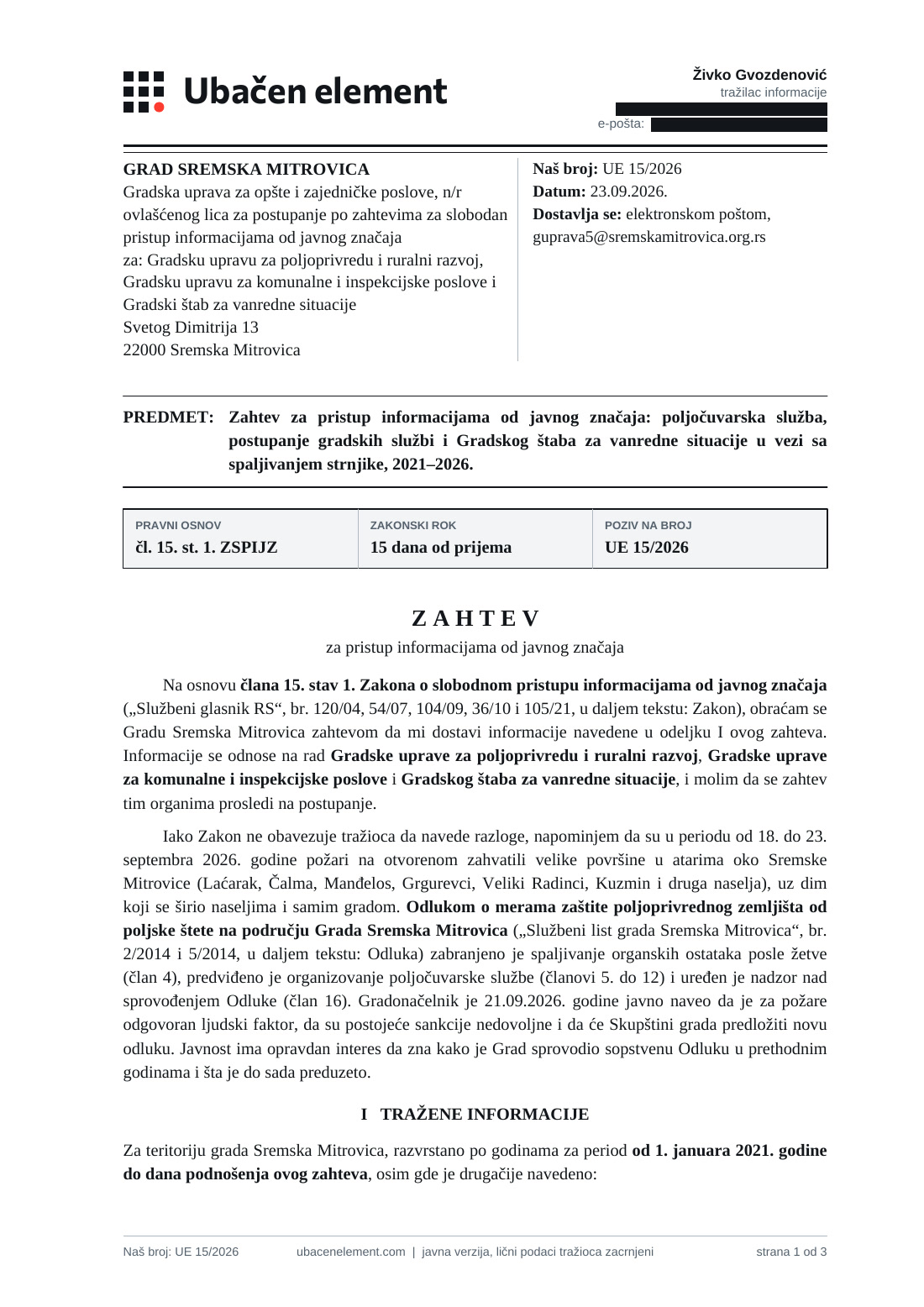Strana 1 dokumenta D43