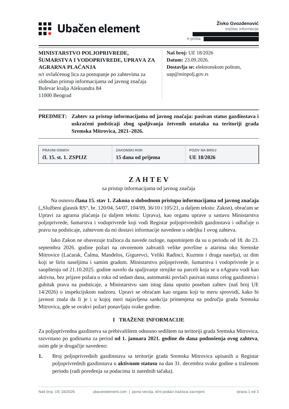 Strana 1 dokumenta D46