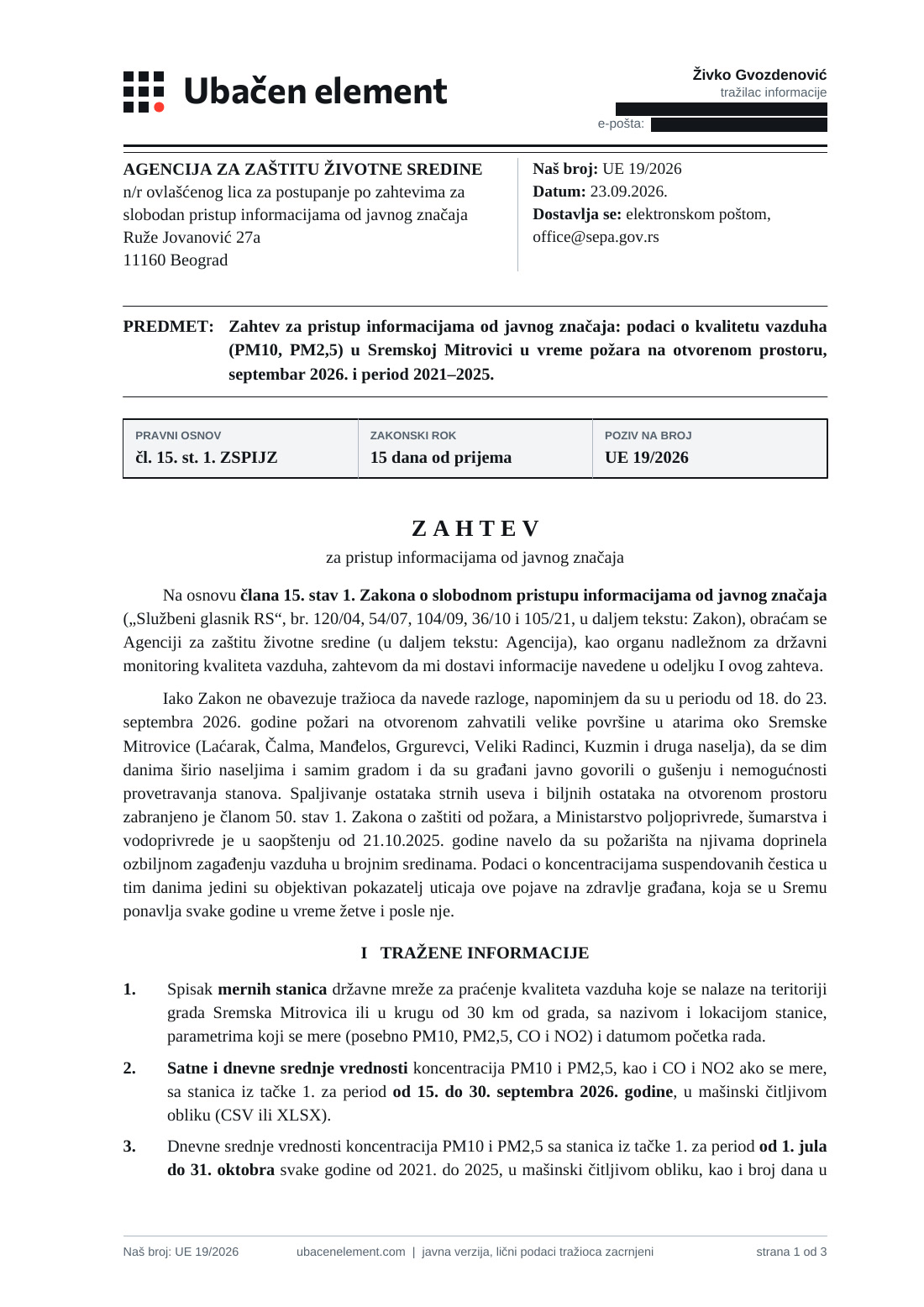 Strana 1 dokumenta D47