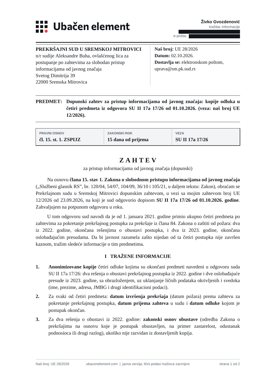 Strana 1 dokumenta D51