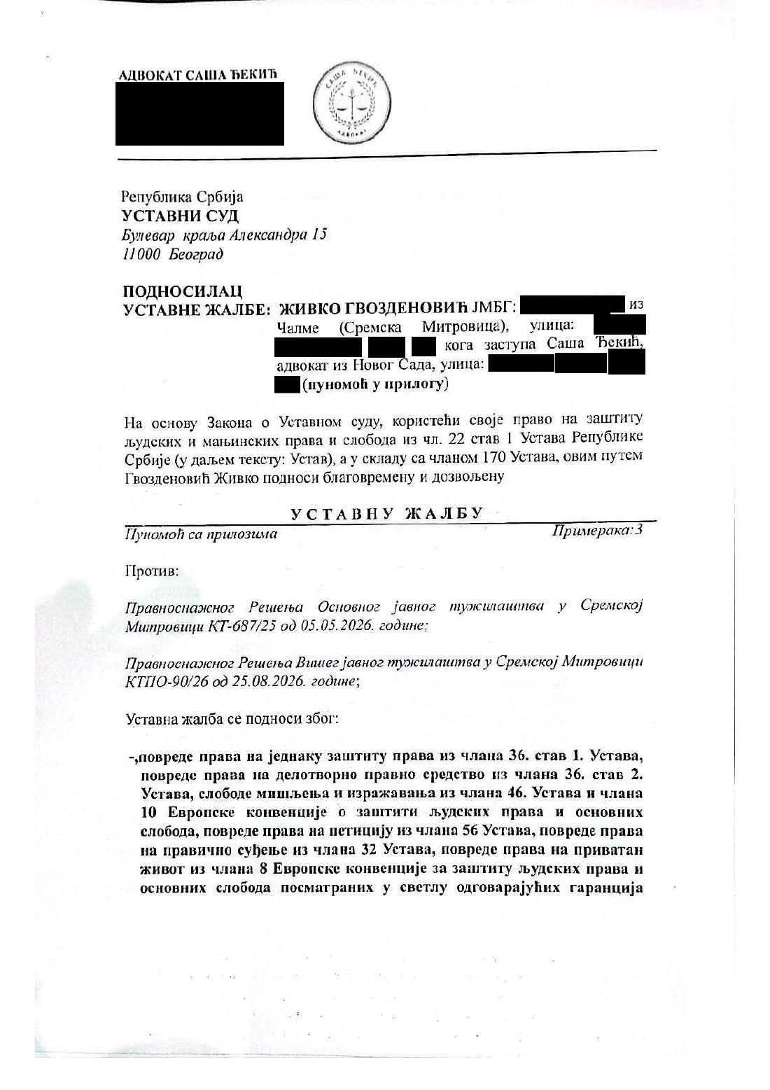 Strana 1 dokumenta D52